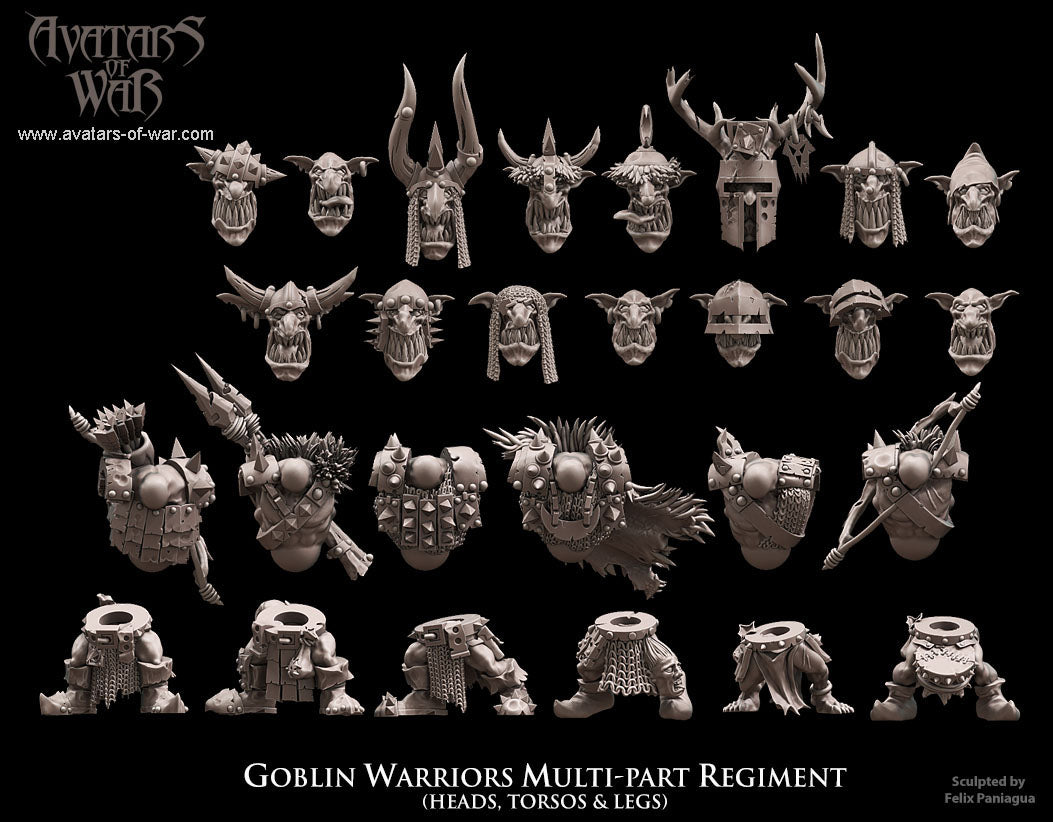 ORC - Orques de Fer avec un régiment d'armes puissantes - BR - ORCS - Fantasy – Avatars de Guerre
