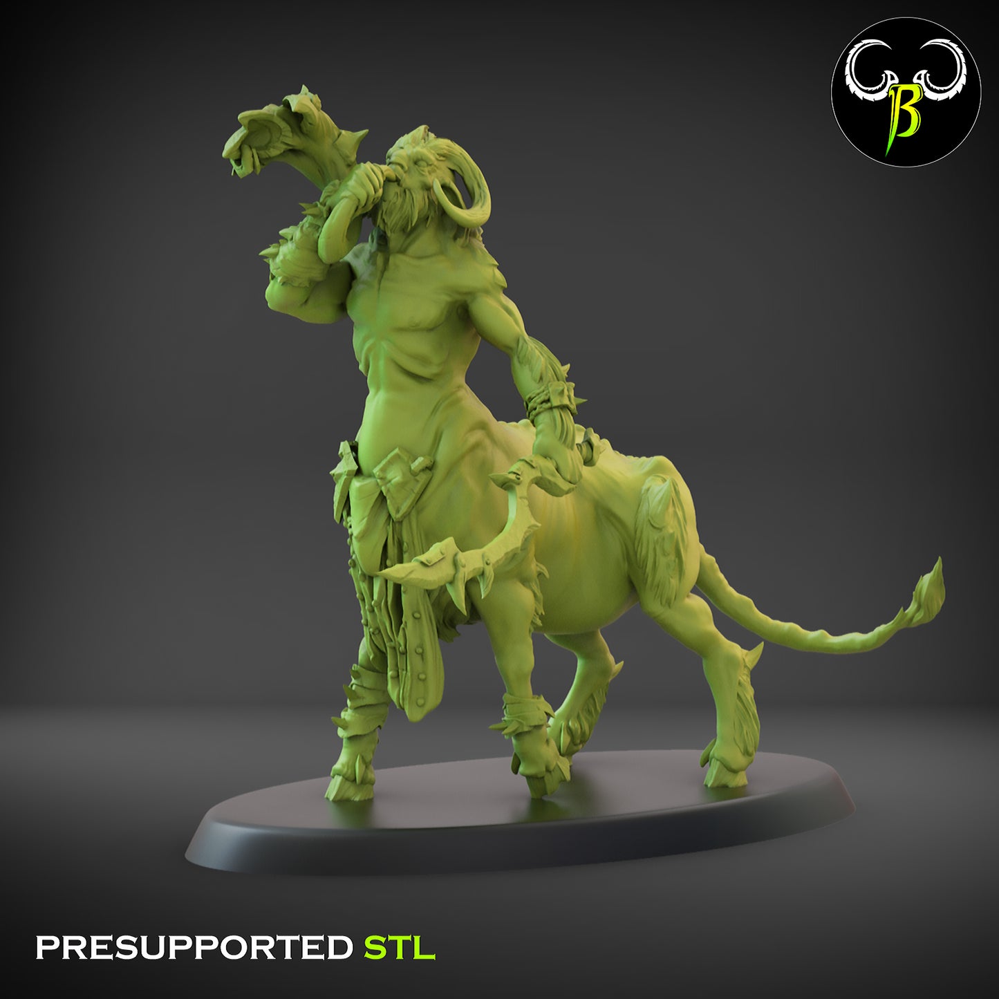 FB - Horned Riders with sword Squad - BR - FALLEN BEAST - Fantasy – ClayBeastCreation 24-05