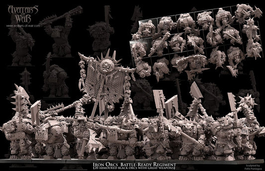 ORC - Iron Orcs with Great Weapon Regiment - BR - ORCS - Fantasy – Avatars of War