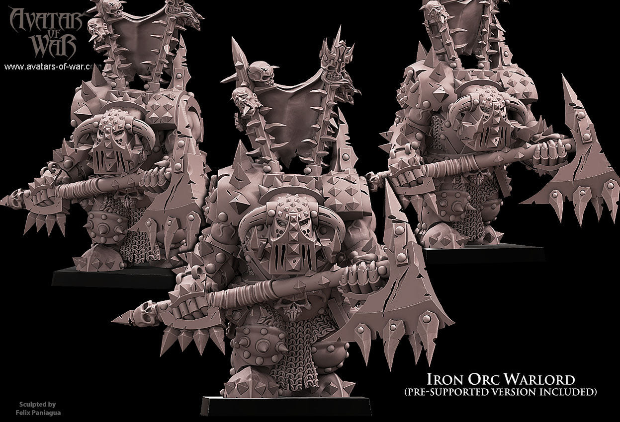 ORC - Iron Orc Warlord - MULTI - ORCS - Fantasy – Avatars of War