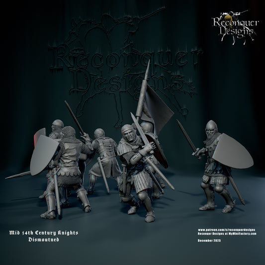 RD - Mid 14th Knights dismounted - BR - Historical - Reconquer Designs 25-12 Novità