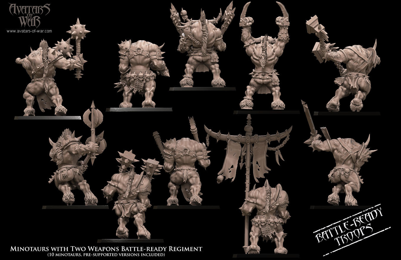 ORC - Orques de Fer avec un régiment d'armes puissantes - BR - ORCS - Fantasy – Avatars de Guerre