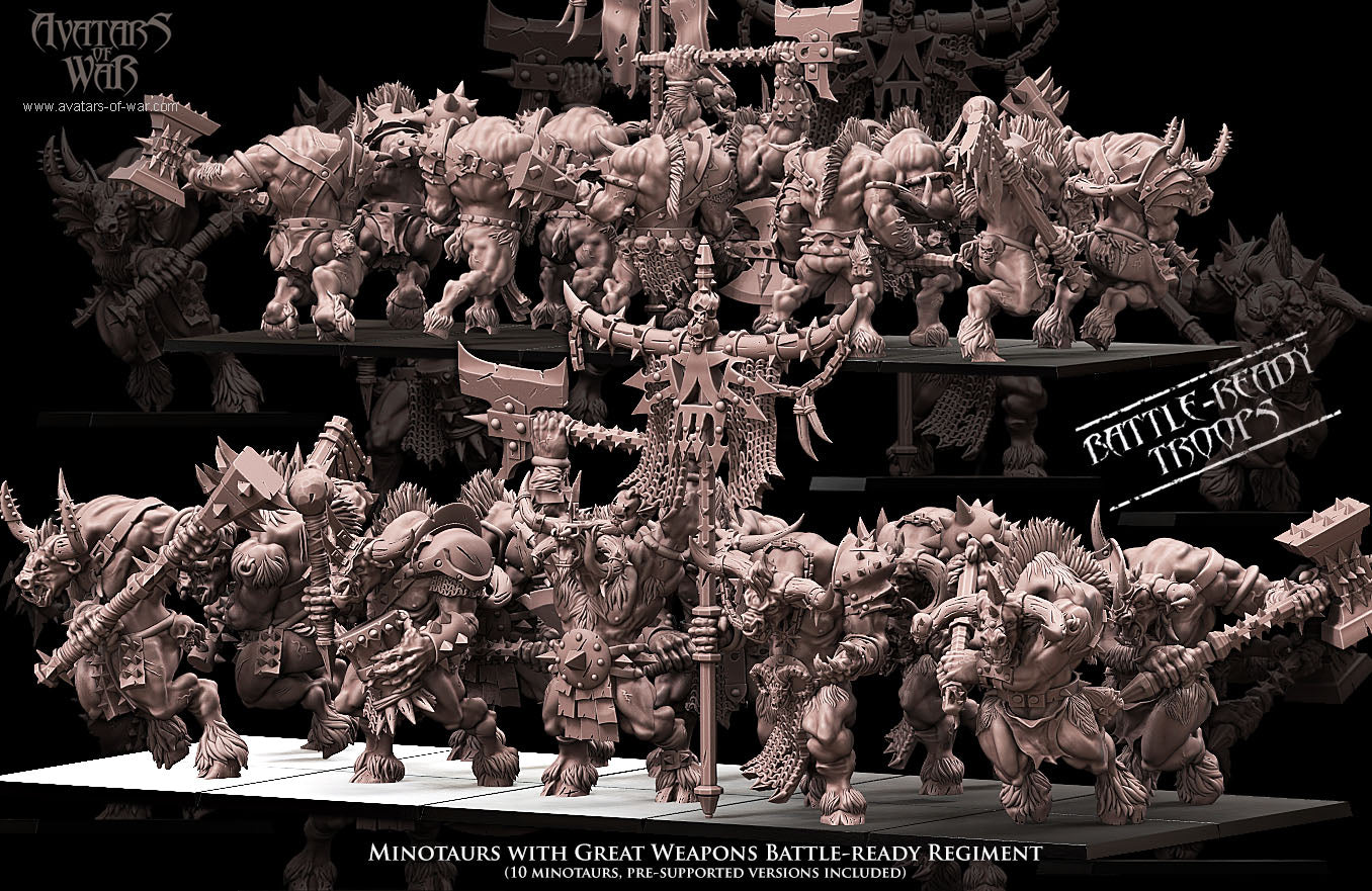 ORC - Orques de Fer avec un régiment d'armes puissantes - BR - ORCS - Fantasy – Avatars de Guerre