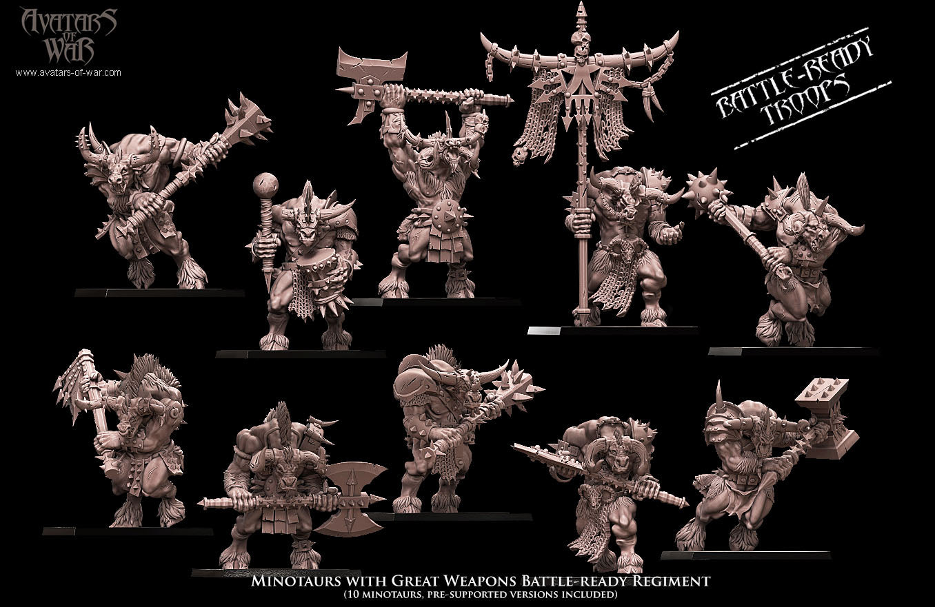 ORC - Orques de Fer avec un régiment d'armes puissantes - BR - ORCS - Fantasy – Avatars de Guerre