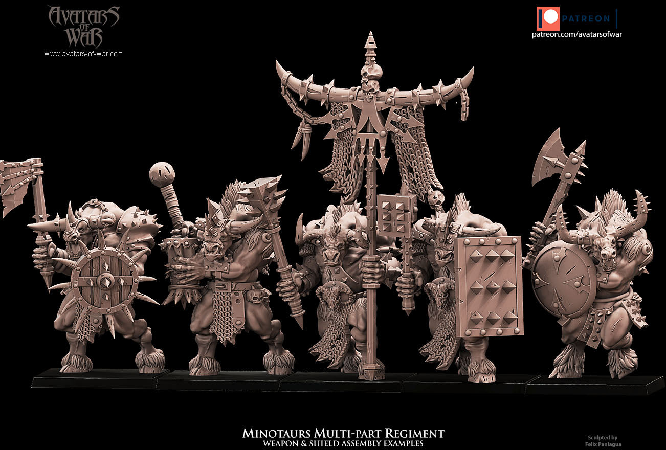 BEAST - Minotaurs Regiment - MULTI - BEAST - Fantasy – Avatars of War