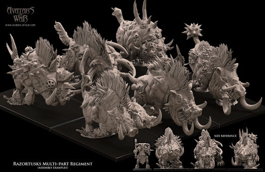 CHAOS - Razortusks Chaos Boar - MULTI - CHAOS - Fantasy – Avatars of War