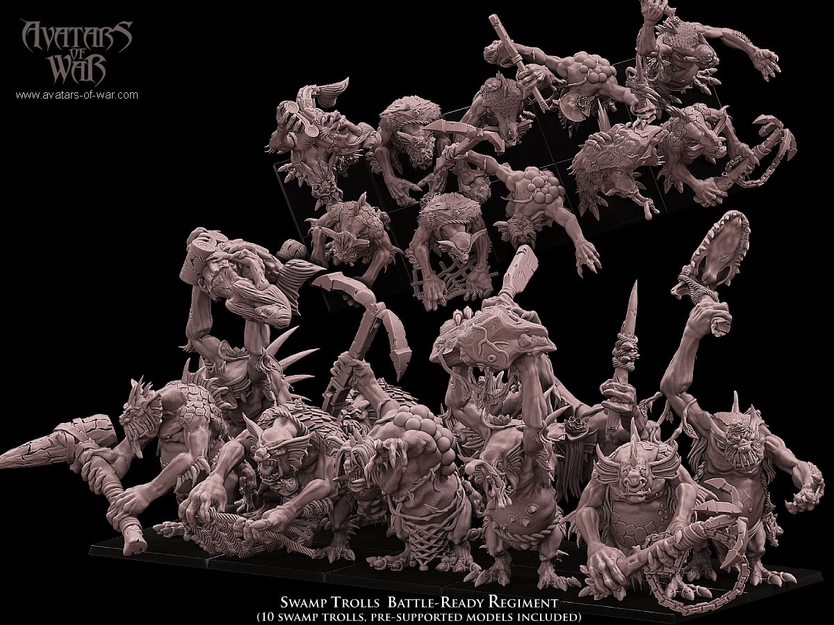ORC - Orques de Fer avec un régiment d'armes puissantes - BR - ORCS - Fantasy – Avatars de Guerre