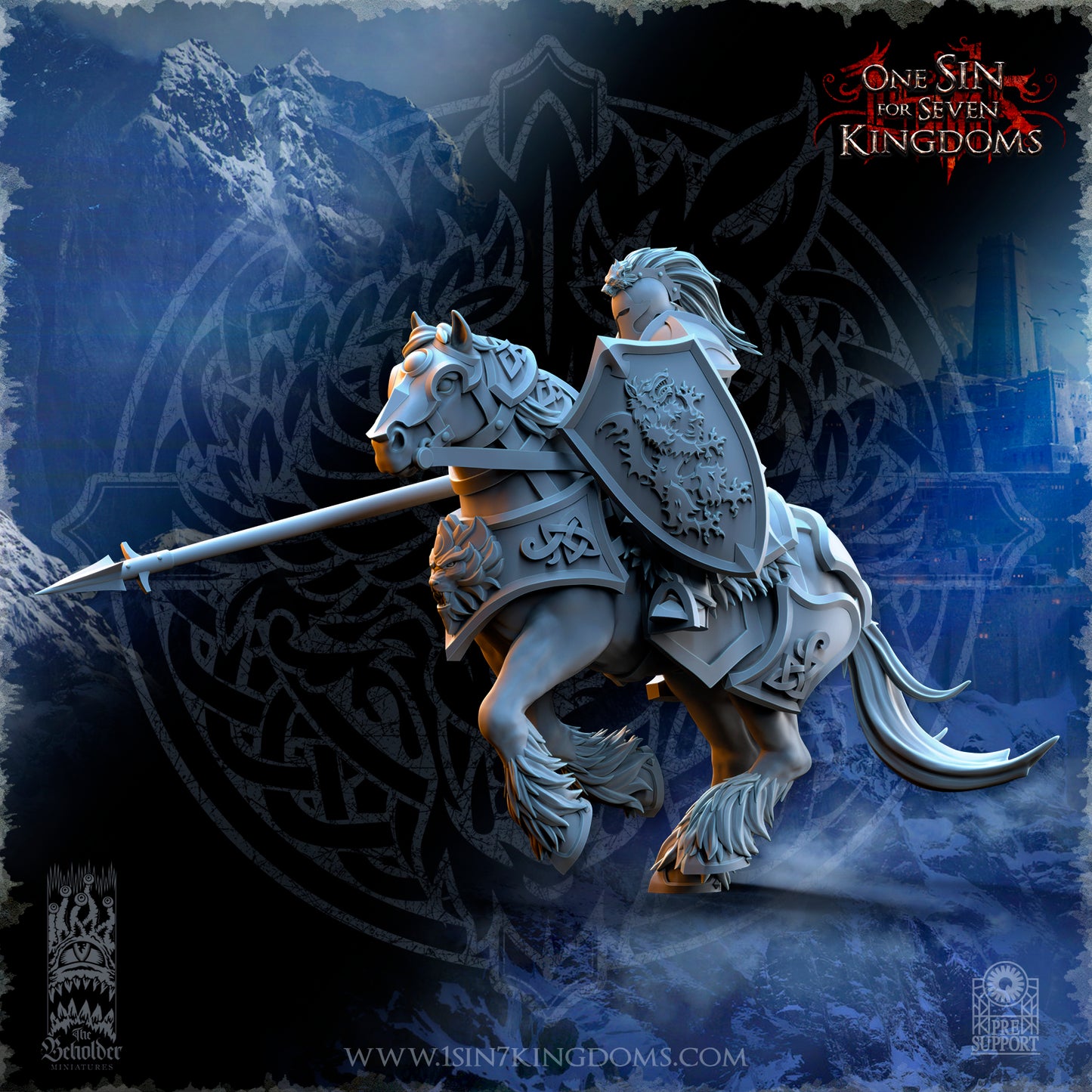 SW - Storm Knights with lance - MULTI - STORMWOLVES - The Beholder Miniatures