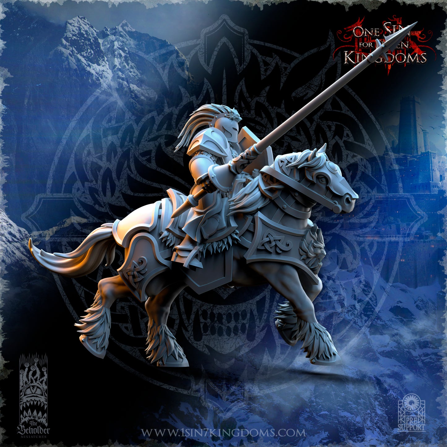 SW - Storm Knights with lance - MULTI - STORMWOLVES - The Beholder Miniatures