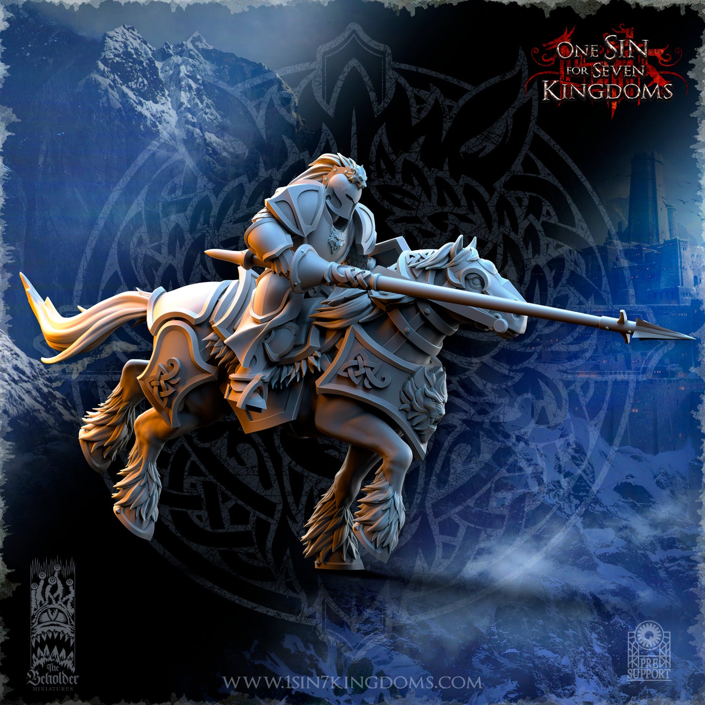 SW - Storm Knights with lance - MULTI - STORMWOLVES - The Beholder Miniatures