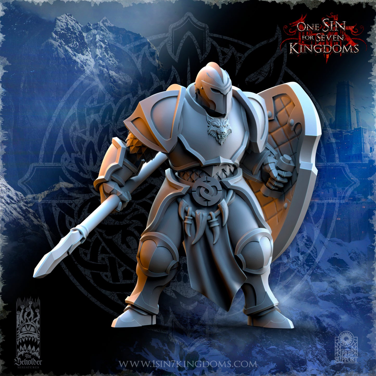 EE - Ohru Tree Shepherd - MULTI – ELFES À FEUILLES PERSISTANTES - Fantasy – The Beholder Miniatures 25-04