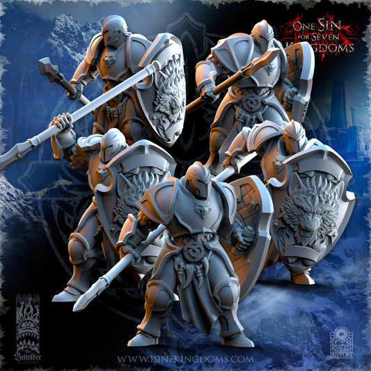 SW - Warriors with spear and helmet - BR - STORMWOLVES - The Beholder Miniatures