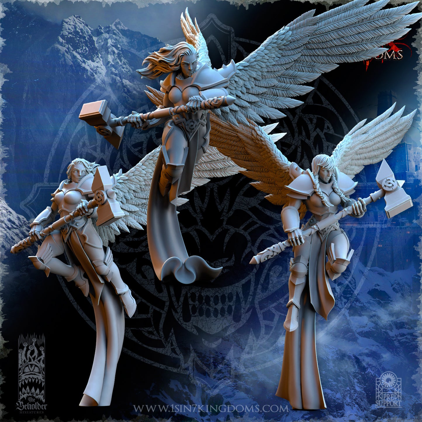 EE - Ohru Tree Shepherd - MULTI – ELFES À FEUILLES PERSISTANTES - Fantasy – The Beholder Miniatures 25-04