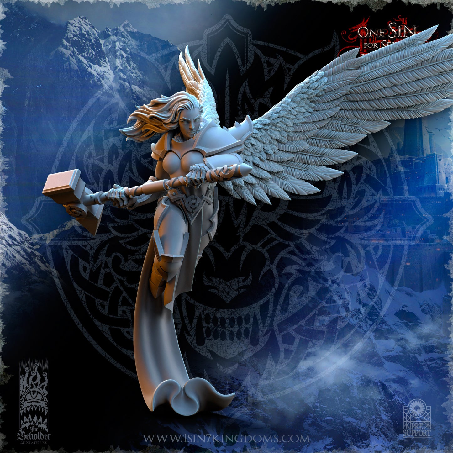 EE - Ohru Tree Shepherd - MULTI – ELFES À FEUILLES PERSISTANTES - Fantasy – The Beholder Miniatures 25-04