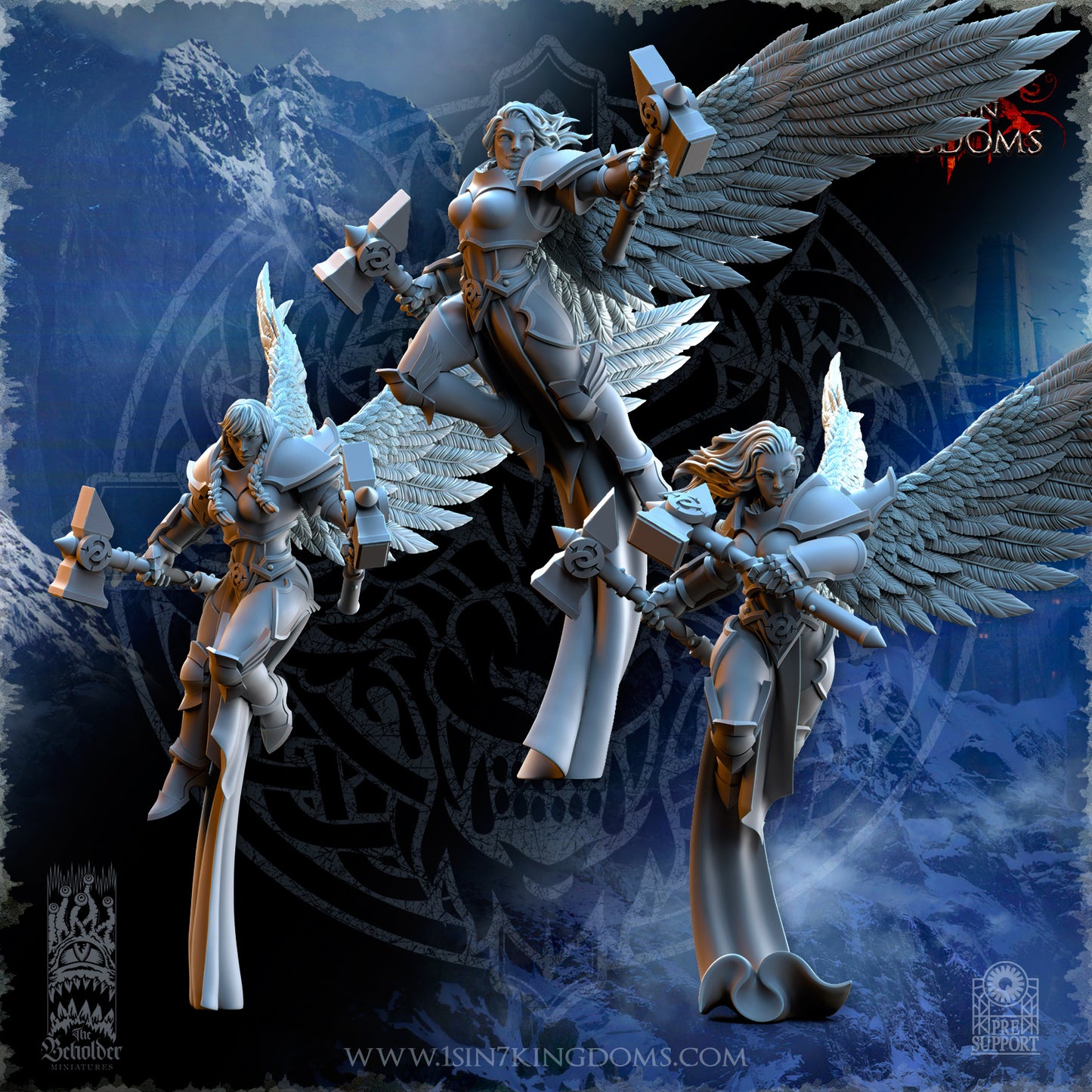 EE - Ohru Tree Shepherd - MULTI – ELFES À FEUILLES PERSISTANTES - Fantasy – The Beholder Miniatures 25-04