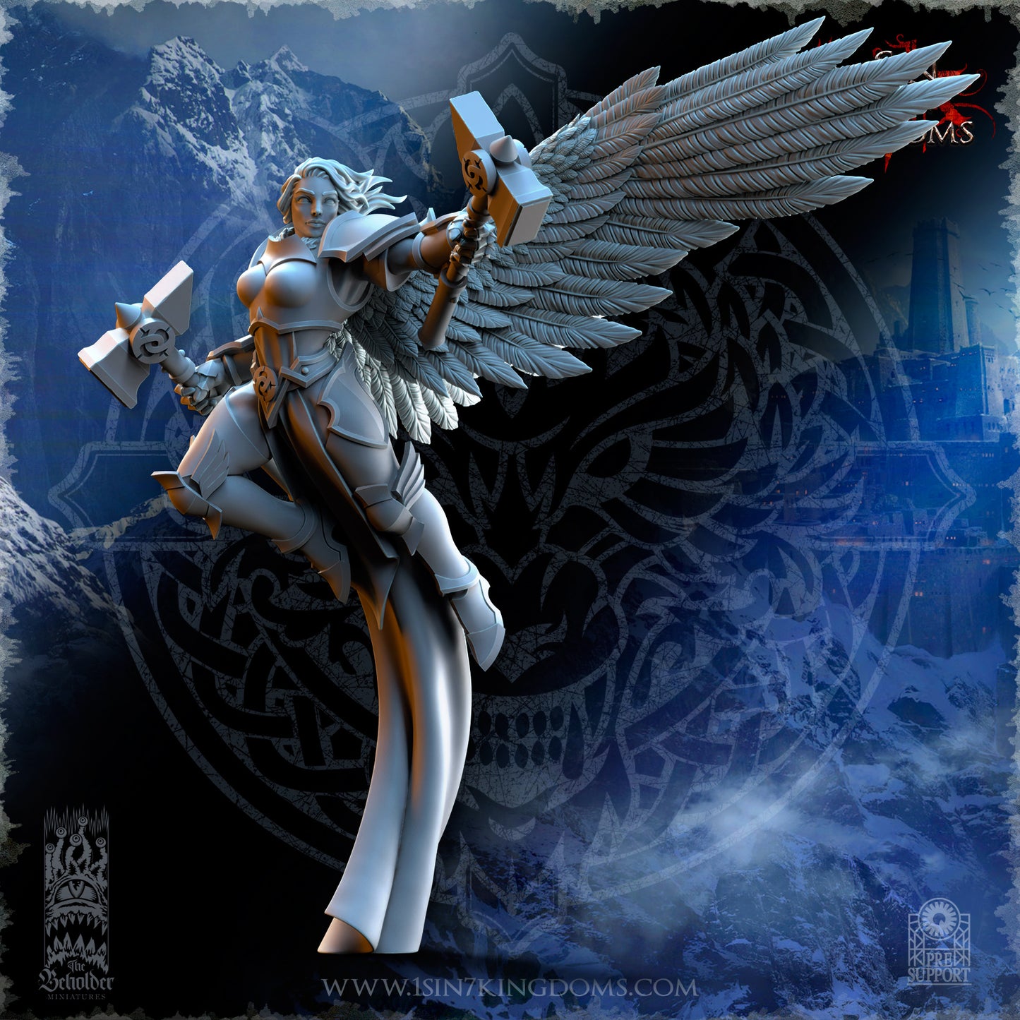 EE - Ohru Tree Shepherd - MULTI – ELFES À FEUILLES PERSISTANTES - Fantasy – The Beholder Miniatures 25-04