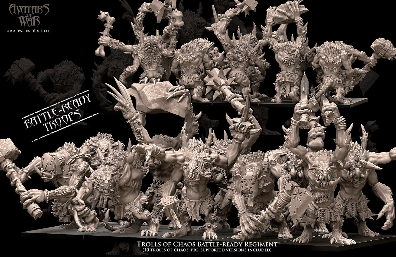 ORC - Orques de Fer avec un régiment d'armes puissantes - BR - ORCS - Fantasy – Avatars de Guerre