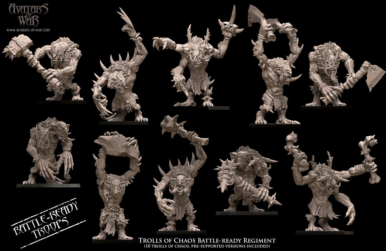 ORC - Orques de Fer avec un régiment d'armes puissantes - BR - ORCS - Fantasy – Avatars de Guerre