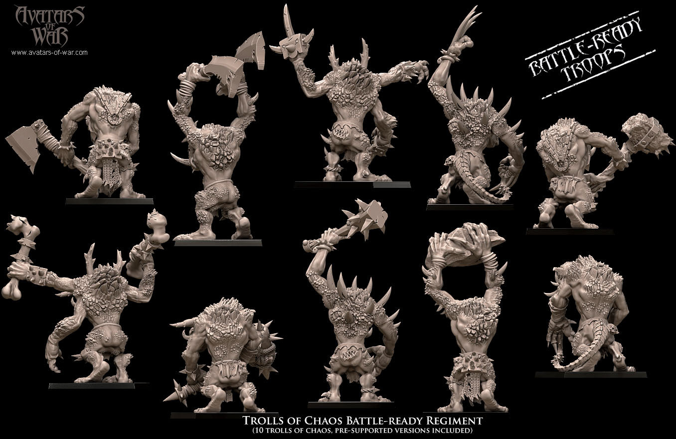 ORC - Orques de Fer avec un régiment d'armes puissantes - BR - ORCS - Fantasy – Avatars de Guerre