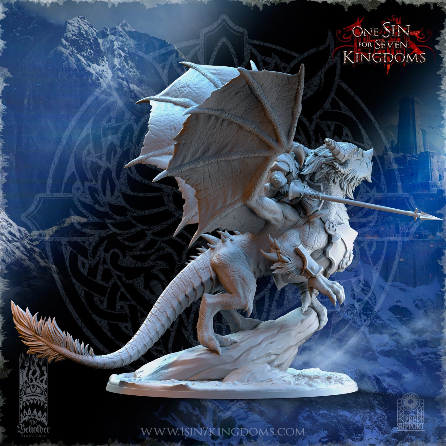 EE - Ohru Tree Shepherd - MULTI – ELFES À FEUILLES PERSISTANTES - Fantasy – The Beholder Miniatures 25-04