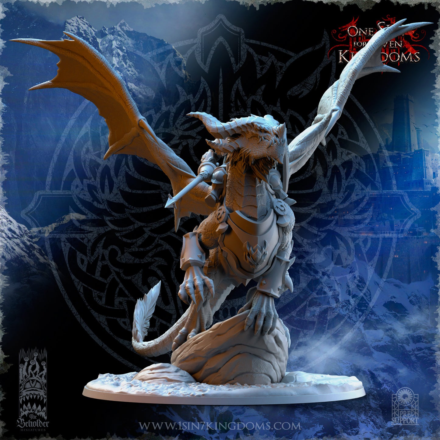 EE - Ohru Tree Shepherd - MULTI – ELFES À FEUILLES PERSISTANTES - Fantasy – The Beholder Miniatures 25-04