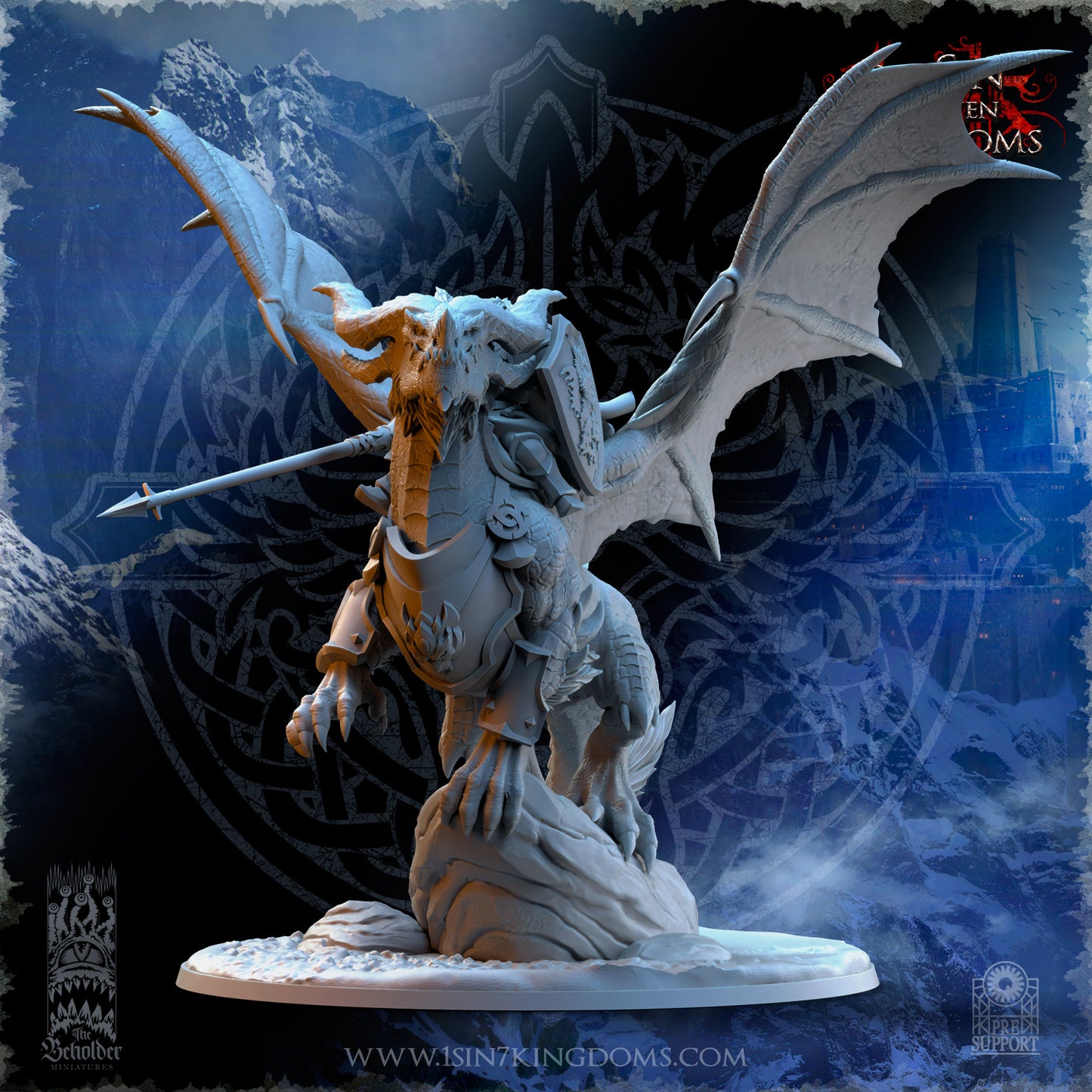 EE - Ohru Tree Shepherd - MULTI – ELFES À FEUILLES PERSISTANTES - Fantasy – The Beholder Miniatures 25-04