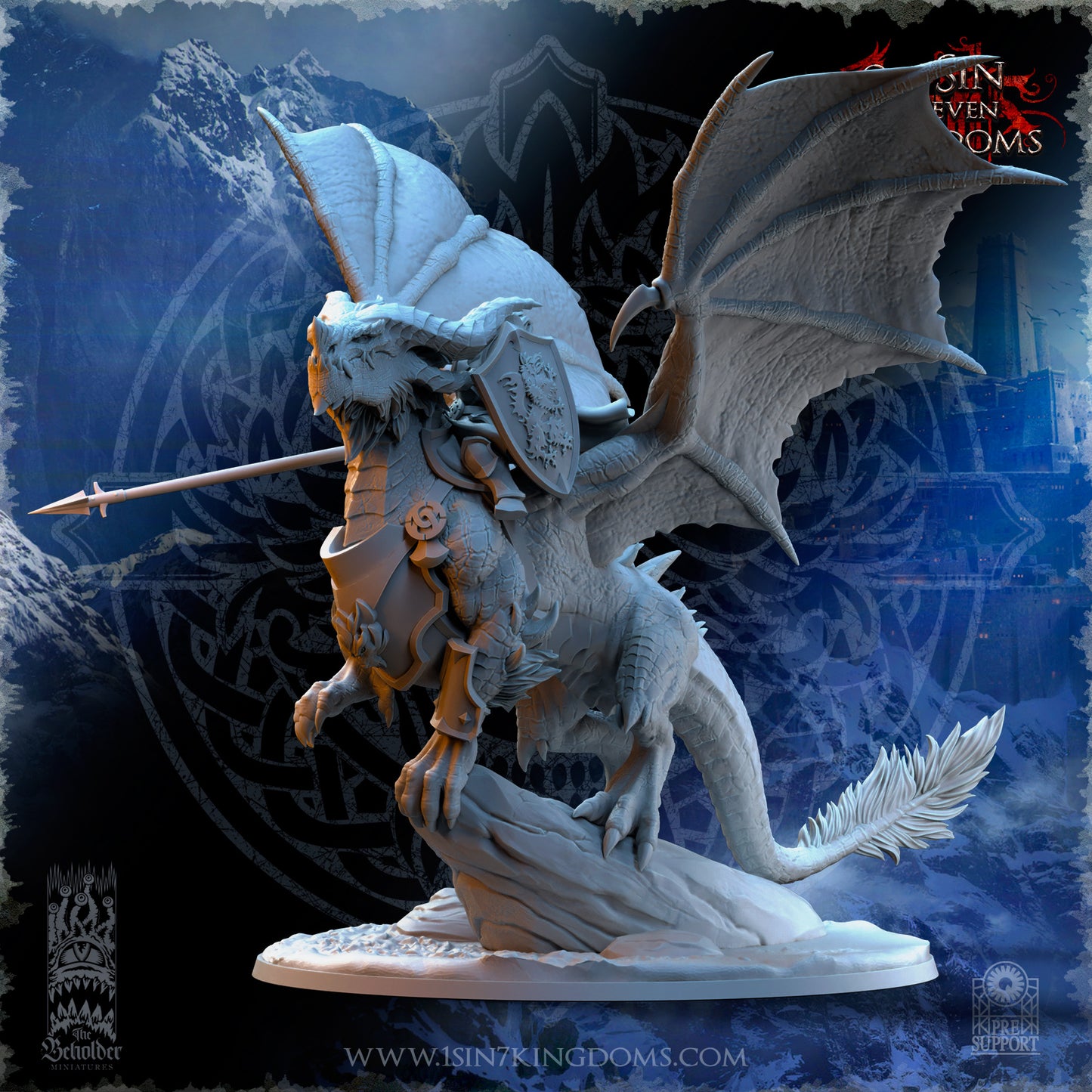 EE - Ohru Tree Shepherd - MULTI – ELFES À FEUILLES PERSISTANTES - Fantasy – The Beholder Miniatures 25-04