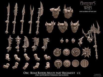 ORC - Orques de Fer avec régiment d'armes et de boucliers - BR - ORCS - Fantasy – Avatars de Guerre