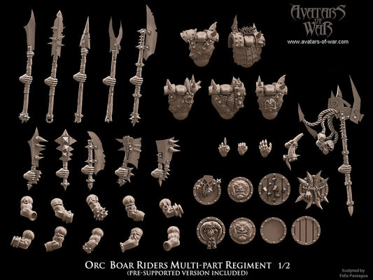ORC - Orques de Fer avec régiment d'armes et de boucliers - BR - ORCS - Fantasy – Avatars de Guerre