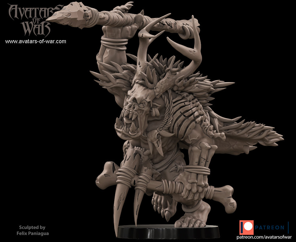 ORC - Savage Orc Warlord - BR - ORCS - Fantasy – Avatars of War - Legendary Heroes Patreon May 2021 - Batch 1