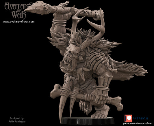 ORC - Savage Orc Warlord - BR - ORCS - Fantasy – Avatars of War - Legendary Heroes Patreon May 2021 - Batch 1