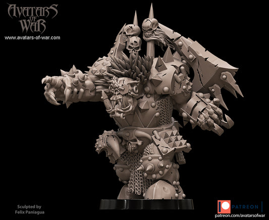 ORC - Black Orc02 - BR - ORCS - Fantasy – Avatars of War - Legendary Heroes Patreon May 2021 - Batch 3
