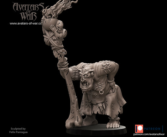 ORC - Orc Female Shaman  - BR - ORCS - Fantasy – Avatars of War - Legendary Heroes Patreon May 2021 - Batch 4