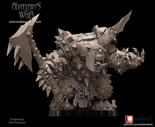 ORC - Black Orc Warlord - BR - ORCS - Fantasy – Avatars of War - Legendary Heroes Patreon May 2021 - Batch 4
