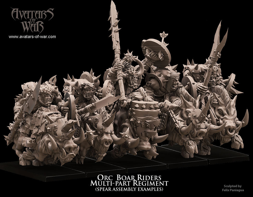 ORC - Orques de Fer avec régiment d'armes et de boucliers - BR - ORCS - Fantasy – Avatars de Guerre