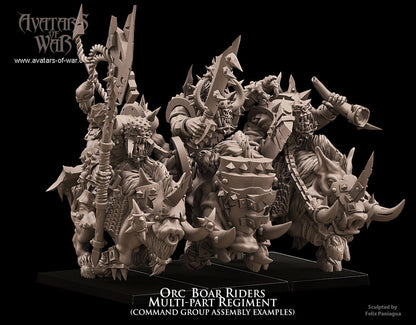 ORC - Orques de Fer avec régiment d'armes et de boucliers - BR - ORCS - Fantasy – Avatars de Guerre