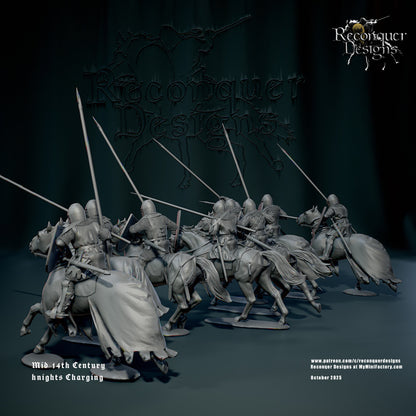 RD - Knights Mid 14th century Charging - MULTI - Historical - Reconquer Designs 25-10 Novità