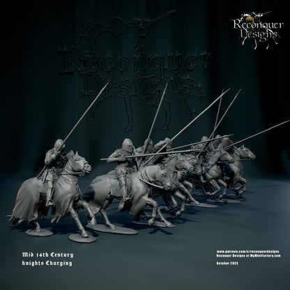 RD - Knights Mid 14th century Charging - MULTI - Historical - Reconquer Designs 25-10 Novità