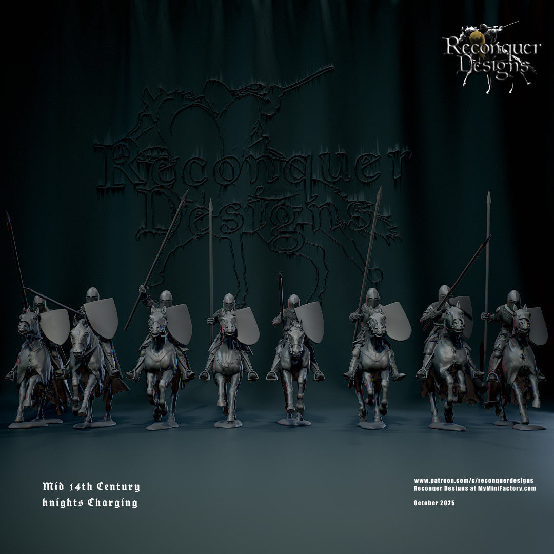 RD - Knights Mid 14th century Charging - MULTI - Historical - Reconquer Designs 25-10 Novità