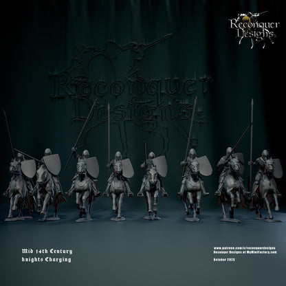 RD - Knights Mid 14th century Charging - MULTI - Historical - Reconquer Designs 25-10 Novità