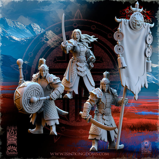 AS - Warriors Comman Group - BR - ASTARII - The Beholder Miniatures 25-10 Novità