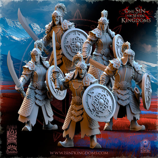 AS - Warrior sword & shield - BR - ASTARII - The Beholder Miniatures 25-09 Novità