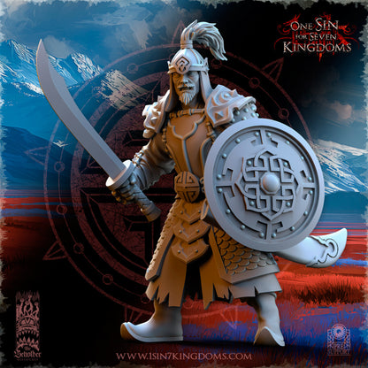 AS - Warrior sword & shield - BR - ASTARII - The Beholder Miniatures 25-09 Novità