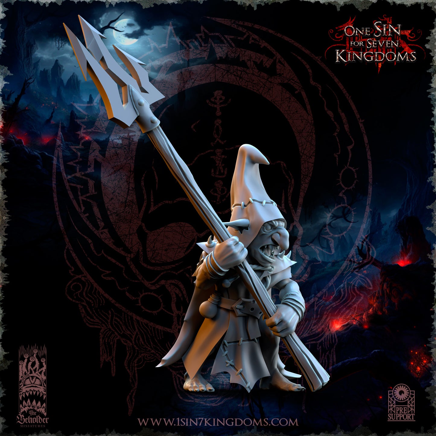 EE - Ohru Tree Shepherd - MULTI – ELFES À FEUILLES PERSISTANTES - Fantasy – The Beholder Miniatures 25-04
