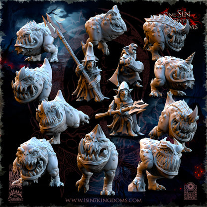 EE - Ohru Tree Shepherd - MULTI – ELFES À FEUILLES PERSISTANTES - Fantasy – The Beholder Miniatures 25-04