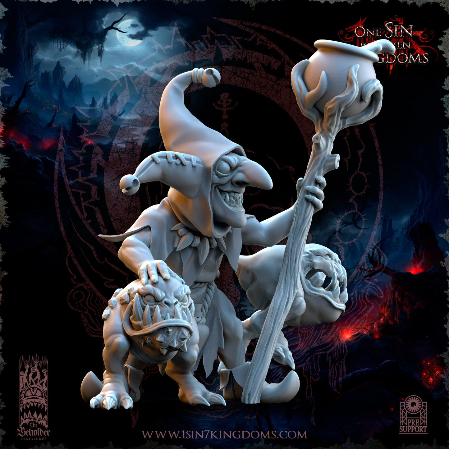 EE - Ohru Tree Shepherd - MULTI – ELFES À FEUILLES PERSISTANTES - Fantasy – The Beholder Miniatures 25-04