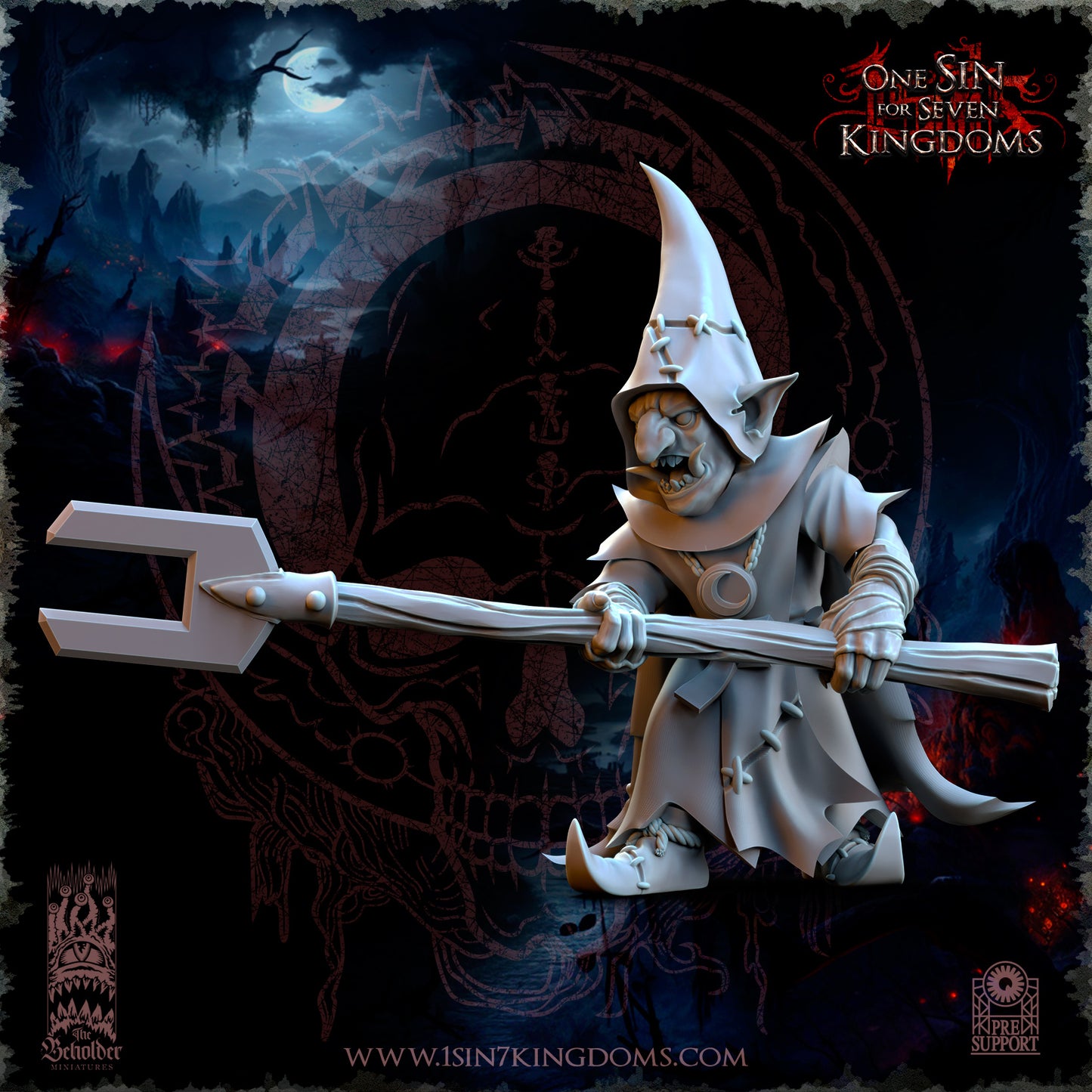 EE - Ohru Tree Shepherd - MULTI – ELFES À FEUILLES PERSISTANTES - Fantasy – The Beholder Miniatures 25-04