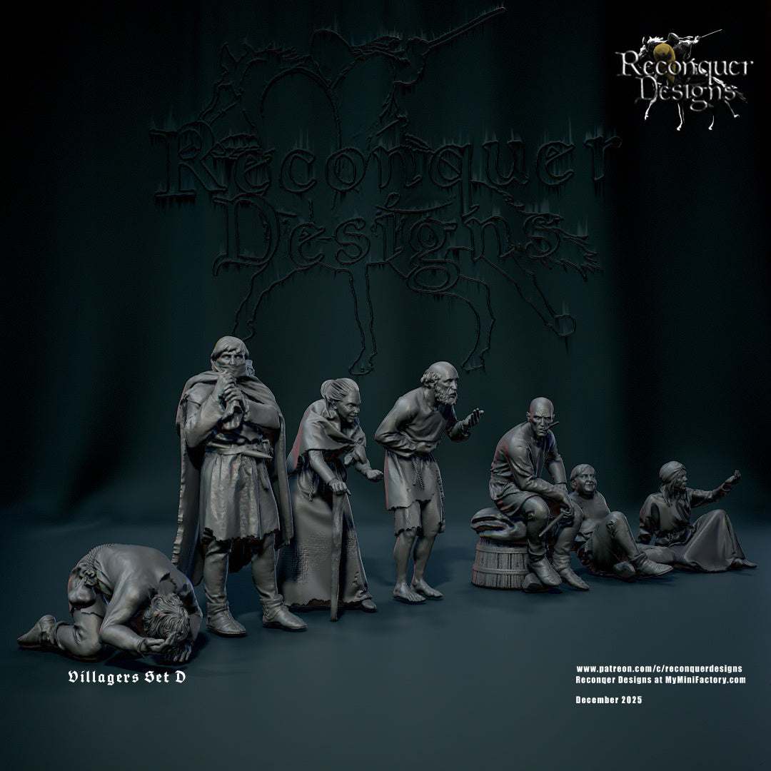 RD - Villagers Set D - BR - Historical - Reconquer Designs  25-12 Novità