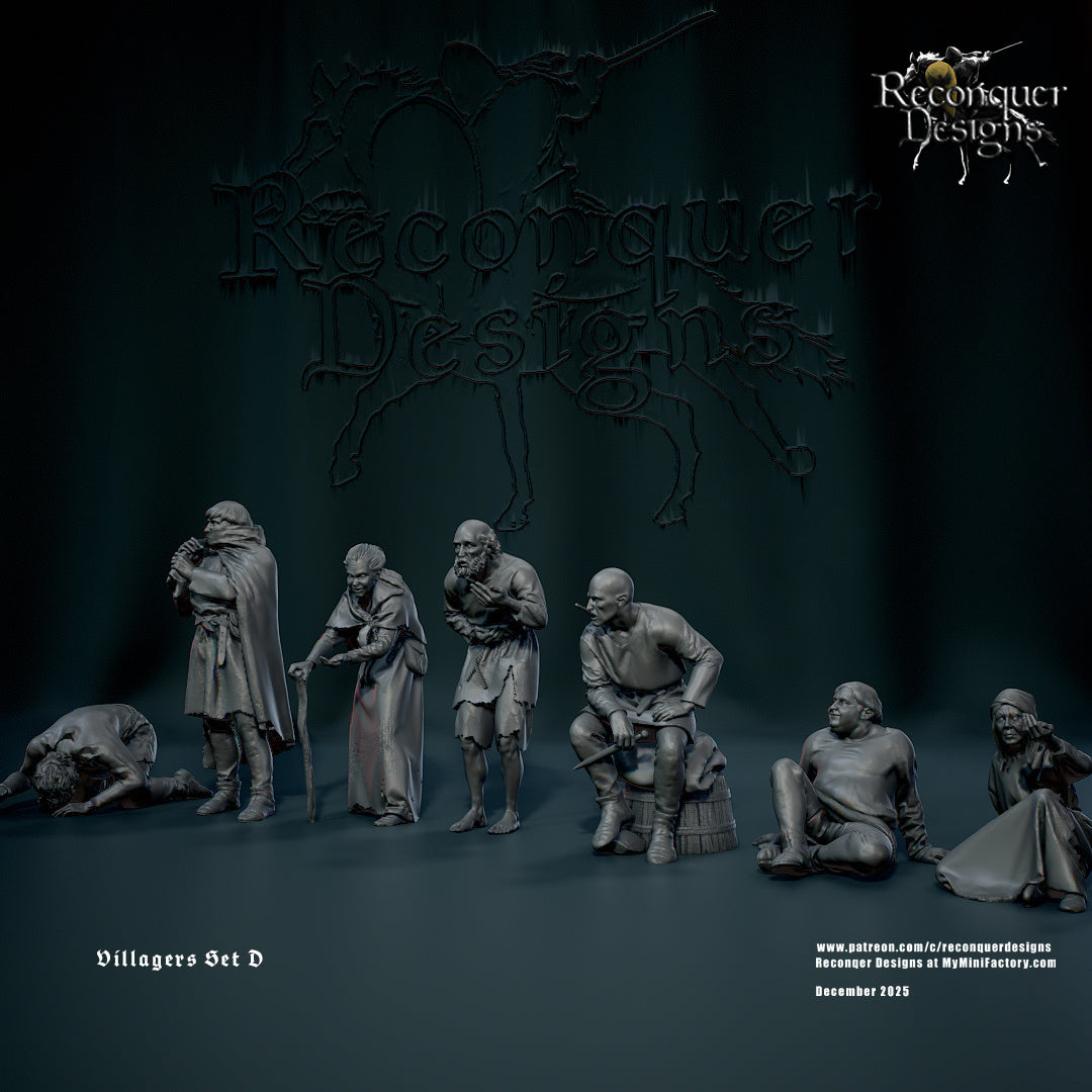 RD - Villagers Set D - BR - Historical - Reconquer Designs  25-12 Novità