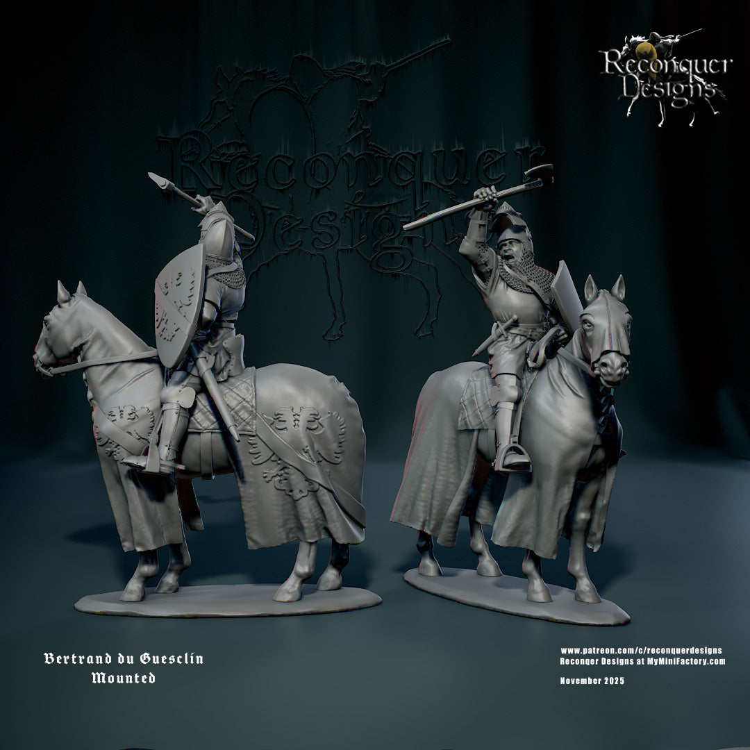 RD - Bertrand du Guesclin Mounted - MULTI - Historical - Reconquer Designs 25-11 Novità